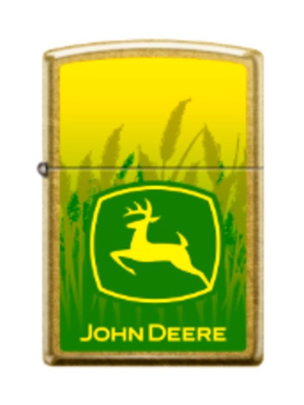 John Deere Fields Chrome Zippo Lighter